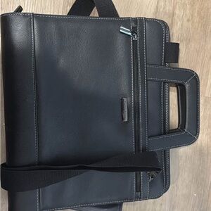 Samsonite Black Leather Laptop Bag